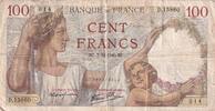 Frankreich 100 francs 100 francs Sully - 07-11-1940 - Serial D.15860 -