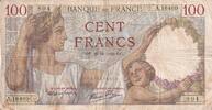 Frankreich 100 francs 100 Francs Sully - 28-11-1940 - Serial A.16460 -