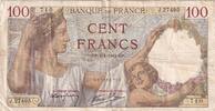 Frankreich 100 francs 100 Francs Sully - 08-01-1942 - Serial J.27495 -