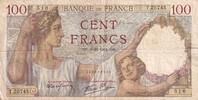 Frankreich 100 francs 100 Francs - Sully - 06-11-1941 - Serial T.25745 -