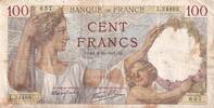Frankreich 100 francs 100 Francs Sully - 02-10-1941 Serial L.24489 -