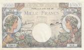 Frankreich 1000 francs 1000 Francs - Commerce and Industry - 13-07-1944 - Series T.3915 -