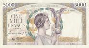 Frankreich 5000 francs 5000 Francs - Victory - 06-04-1944 - Series Y.1270 -