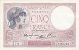 Frankreich 5 francs 5 Francs - Violet - 28-09-1939 - Series S.63315 -