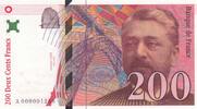 Frankreich 200 francs 200 Francs - Gustave Eiffel - Eiffel Tower - 1995 - Small number A 000001288 -