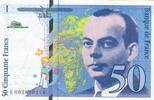 Frankreich 50 francs 50 Francs - Saint-Exupéry - Watermark offset to the right - 1992 - Series E.002980214 -