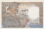 Frankreich 10 francs 10 Francs - Miner - Rare - 30-06-1949 - Series P.206 -