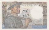 Frankreich 10 francs 10 Francs - Miner - 26-09-1946 - Series R.107 -