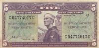 USA  5 dollars - Military Certificate - 1948 - Series 681-47 III / SS