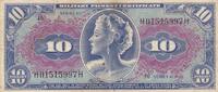 USA  10 Dollars - Military Payment Certificate - 1964 - Series 611 III / SS