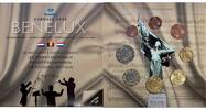 BU Euro Coin Set - 3-coin set ranging from 1 cent to 2 euros + 1 medal - 2010 -