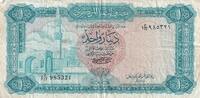 Libyen 1 dinars 1 Dinar - Arch of Marcus Aurelius - Fortress of Sabba - 1972 -
