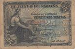 Spanien 25 pesetas 25 Pesetas - Seated Woman - Coat of Arms - 1906 - Series C -