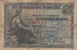 Spanien 25 pesetas 25 Pesetas - Seated Woman - Coat of Arms - 1906 - Series C -