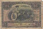 Spanien 25 pesetas 25 Pesetas - Seated Woman - 1907 - Series 1 -