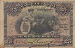 Spanien 25 pesetas 25 Pesetas - Seated Woman - 1907 - Series 5 -