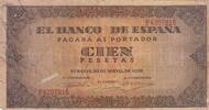 Spanien 100 pesetas 100 Pesetas - Coat of Arms of Spain - 1938 - Series F -