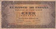 Spanien 100 pesetas 100 Pesetas - Coat of Arms of Spain - 1938 - Series F -