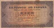 Spanien 100 pesetas 100 Pesetas - Coat of Arms of Spain - 1938 - Series D -