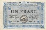 Frankreich  1 Franc - Chamber of Commerce - Bordeaux - 1917 III / SS