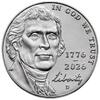 USA  5 Cents - Thomas Jefferson - Monticello - 2026 - D Denver I- / VZ+ / VZ-ST