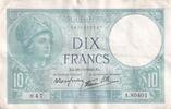 Frankreich 10 francs 10 Francs - Minerva - November 28, 1940 - Series A -