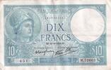 Frankreich 10 francs 10 Francs - Minerva - September 21, 1939 - M Series -