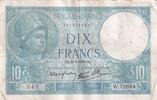 Frankreich 10 francs 10 Francs - Minerva - September 21, 1939 - W Series -