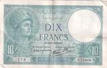 Frankreich 10 francs Billet Frankreich 10 francs 1939 -