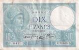 Frankreich 10 francs Billet Frankreich 10 francs 1939 -