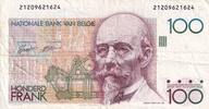 Belgien 100 francs Billet Belgien 100 francs 1989-1992 -