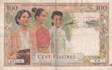 Indochina Französin 100 piastres Billet Indochina Französin 100 piastres 1954 -