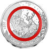 Fidschi 1/2 dollar Santa's sleigh - 1/2 Dollar 2021 - polymer ring -