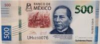 Billet Mexiko 500 pesos Benito Pablo Juarez, Président 2024 I / ST