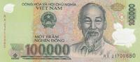 Vietnam 100000 dong 100000 Dong - Ho Chi Minh - Van Mieu temple - 2021 - Polymer -