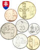 Slowakei Série 7 pièces 0 10 à 10 Korun SLOVAQUIE (avant l'euro) -