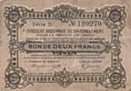 Frankreich  2 Francs - Sedan Region - December 1917 - Serial D IV / S
