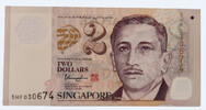 Singapur 2 dollars Billet Singapur 2 dollars 2013-2024 -