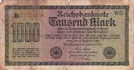 Deutschland 1000 mark Billet Deutschland 1000 mark 1922 -