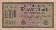 Deutschland 1000 mark Billet Deutschland 1000 mark 1922 -
