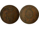 Spanien 3 1838 Isabella II - 3 Cuartos - 1838 Barcelona  8,50 EUR  zzgl. 15,00 EUR Versand