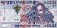Sierra Leone 5000 leones 2010 Billet Sierra Leone 5000 leones 2010 I / ST 5,00 EUR  zzgl. 15,00 EUR Versand