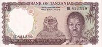 Tansania 5 shillings 1966 Billet Tansania 5 shillings Julius Kambarage N... 15,00 EUR  zzgl. 15,00 EUR Versand