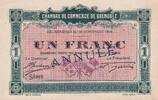 Frankreich 1 franc 1916 Billet Frankreich 1 franc 1916 I- / VZ+ / VZ-ST 35,00 EUR  zzgl. 15,00 EUR Versand
