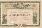 Frankreich 2 francs 1915 Billet Frankreich 2 francs 1915 I / ST 45,00 EUR  zzgl. 15,00 EUR Versand