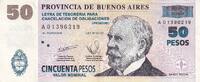 Argentinien 50 pesos Billet Argentinien 50 pesos 2001 -