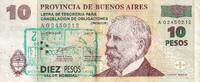 Argentinien 10 pesos Billet Argentinien 10 pesos 2002 -