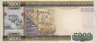 Mauretanien 5000 ouguiya Billet Mauretanien 5000 ouguiya 2011 -