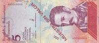 Venezuela 5 bolivares Billet Venezuela 5 bolivares 2018 -