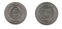 Kolumbien 5 peso Pièce Kolumbien 5 peso Kupfer-Nickel 1968 Bogota -
